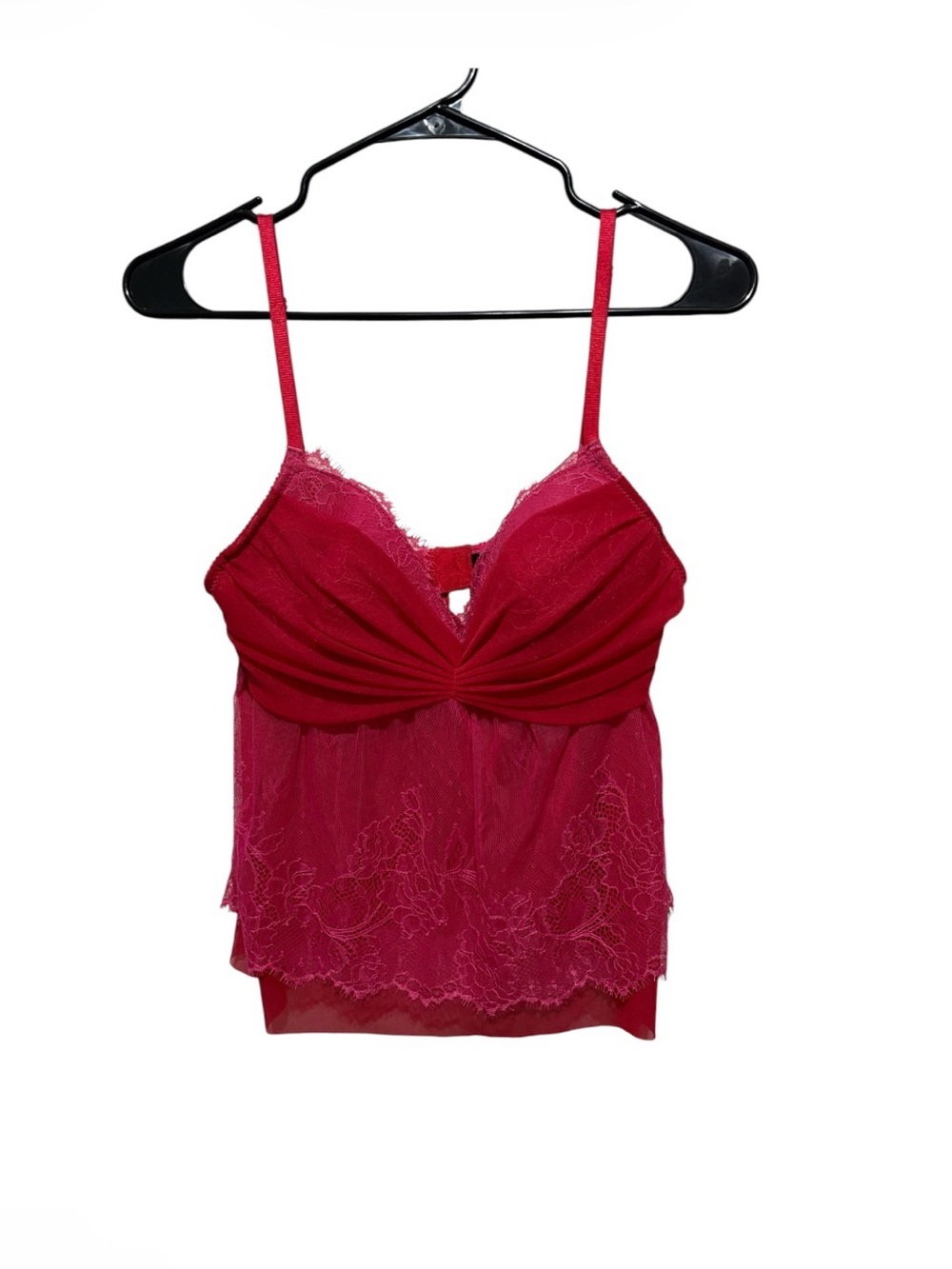 Victoria's Secret Hot Pink Lace & Mesh Bralette